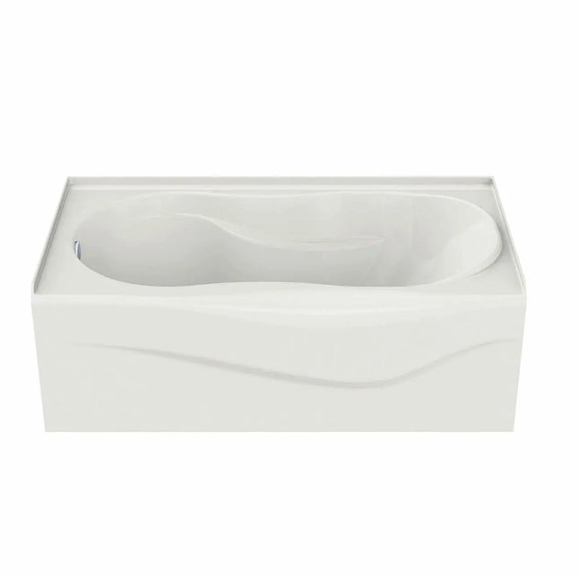 Maax Murmur 6032 A Acrylic Alcove Left-Hand Drain Hydrosens Bathtub in White 105726-L-107-001 - Plumbing Market