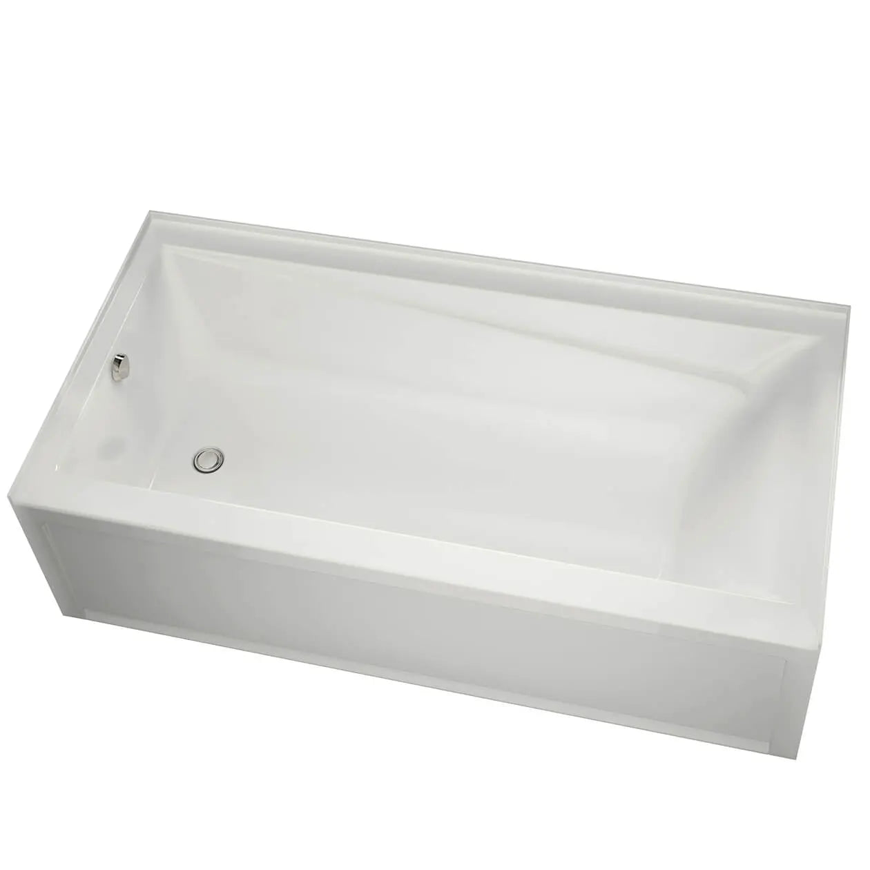 Maax New Town 6032 IFS Acrylic Alcove Left-Hand Drain Aerosens Bathtub in White 105456-108-001-001 - Plumbing Market
