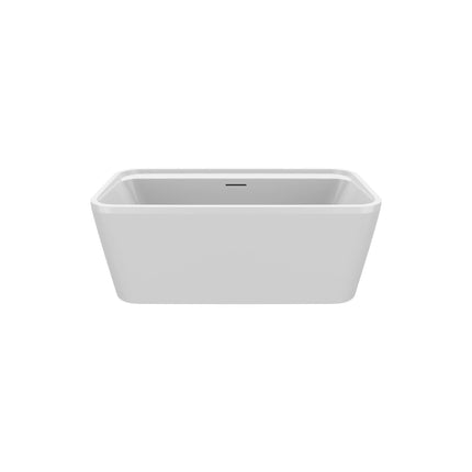 Maax Oberto 6032 Acrylic Freestanding Center Drain Bathtub in White - Plumbing Market