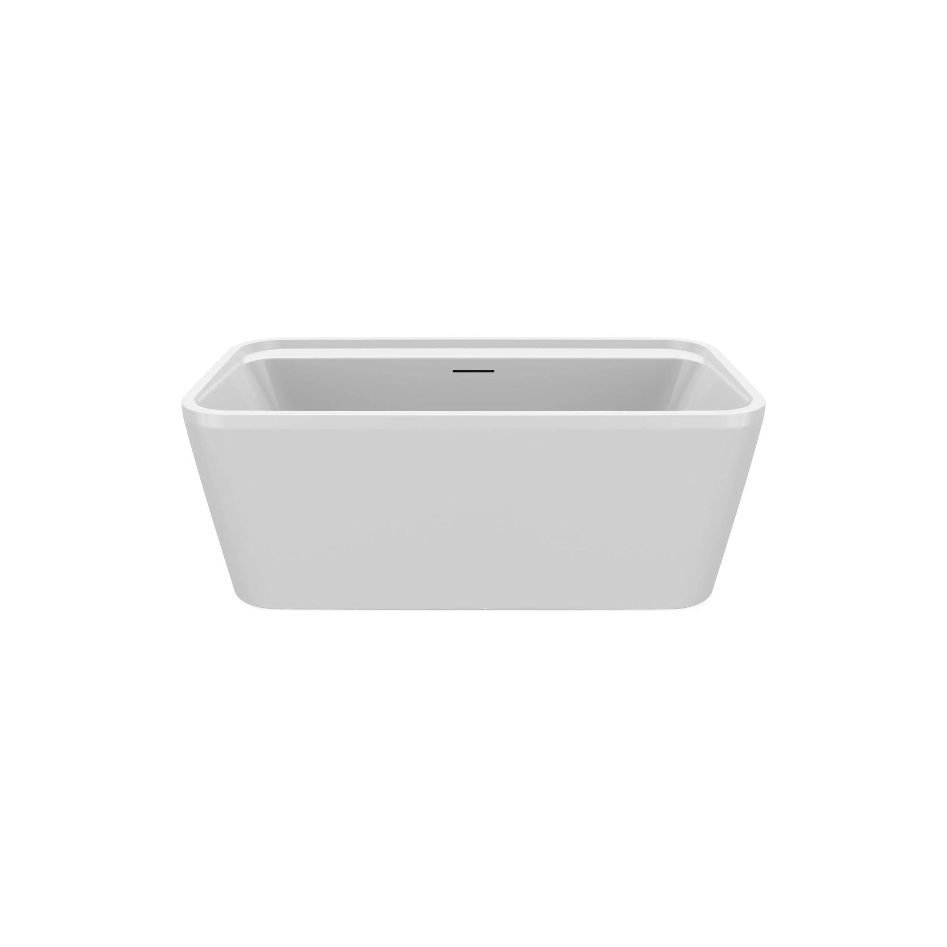 Maax Oberto 6032 Acrylic Freestanding Center Drain Bathtub in White - Plumbing Market