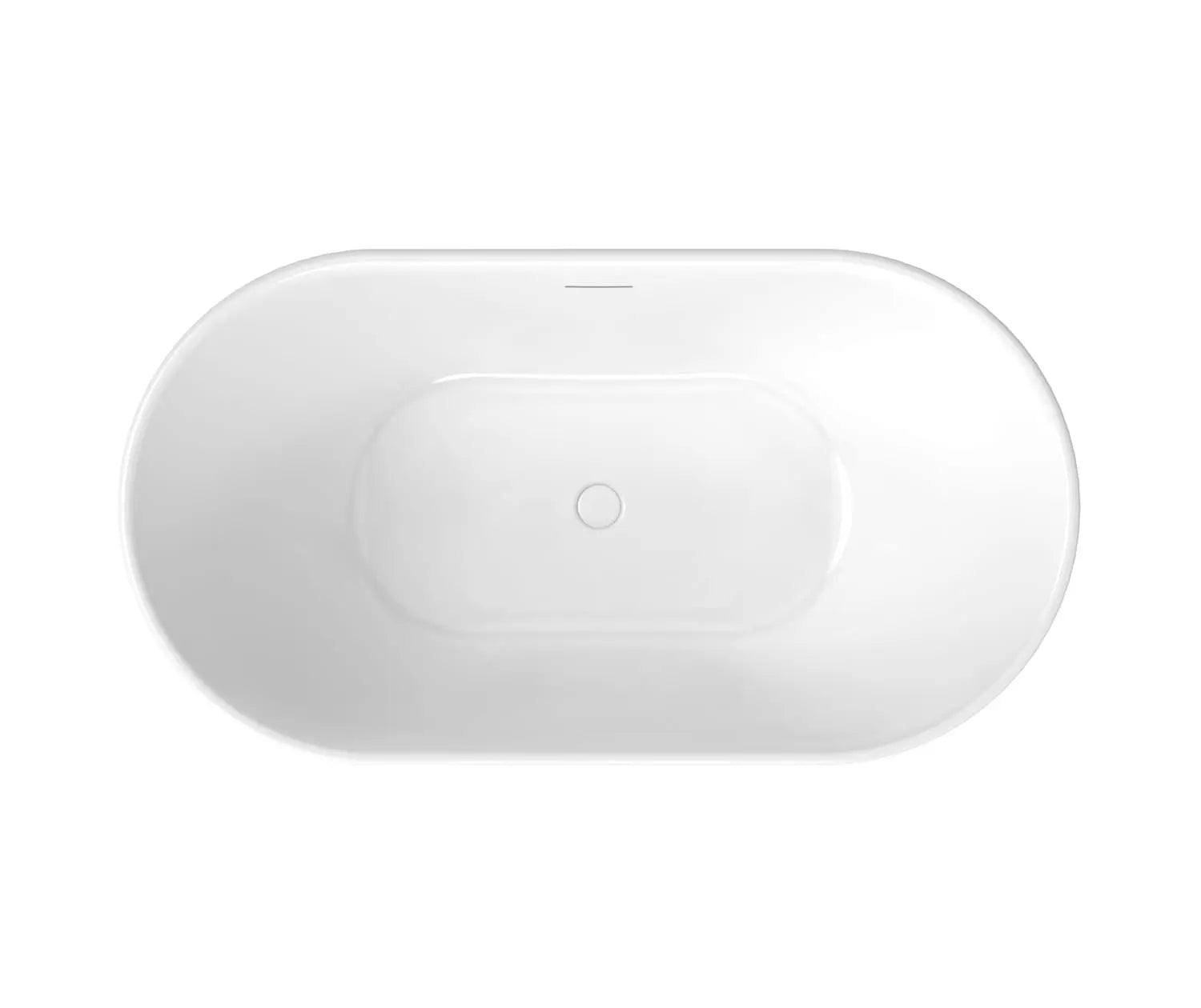 Maax Ommu 5932 Acrylic Freestanding Center Drain Bathtub in White - Plumbing Market