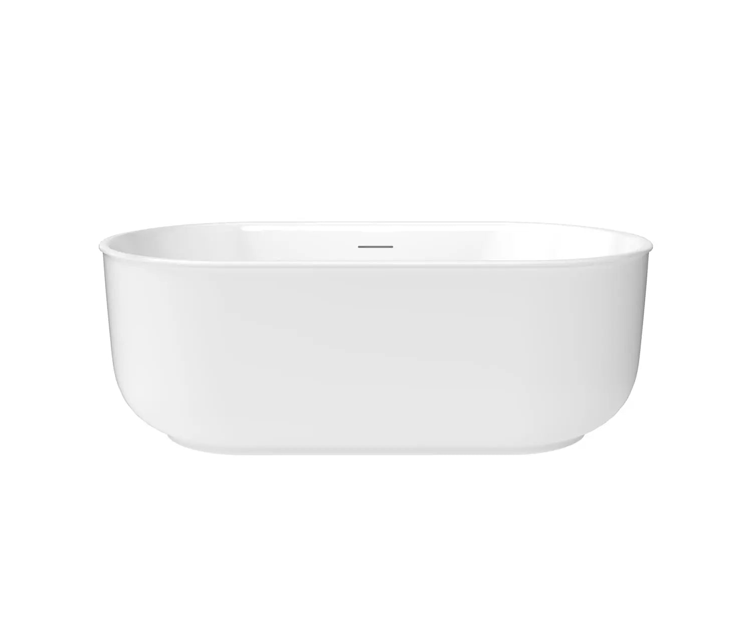 Maax Ommu 5932 Acrylic Freestanding Center Drain Bathtub in White - Plumbing Market