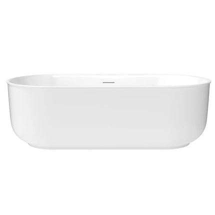 Maax Ommu 6732 Acrylic Freestanding Center Drain Bathtub in White - Plumbing Market