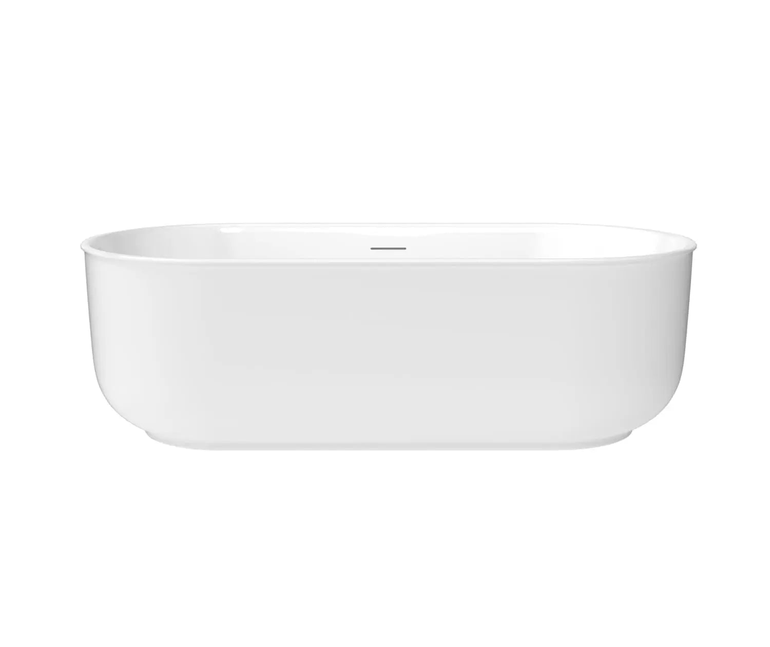 Maax Ommu 6732 Acrylic Freestanding Center Drain Bathtub in White - Plumbing Market