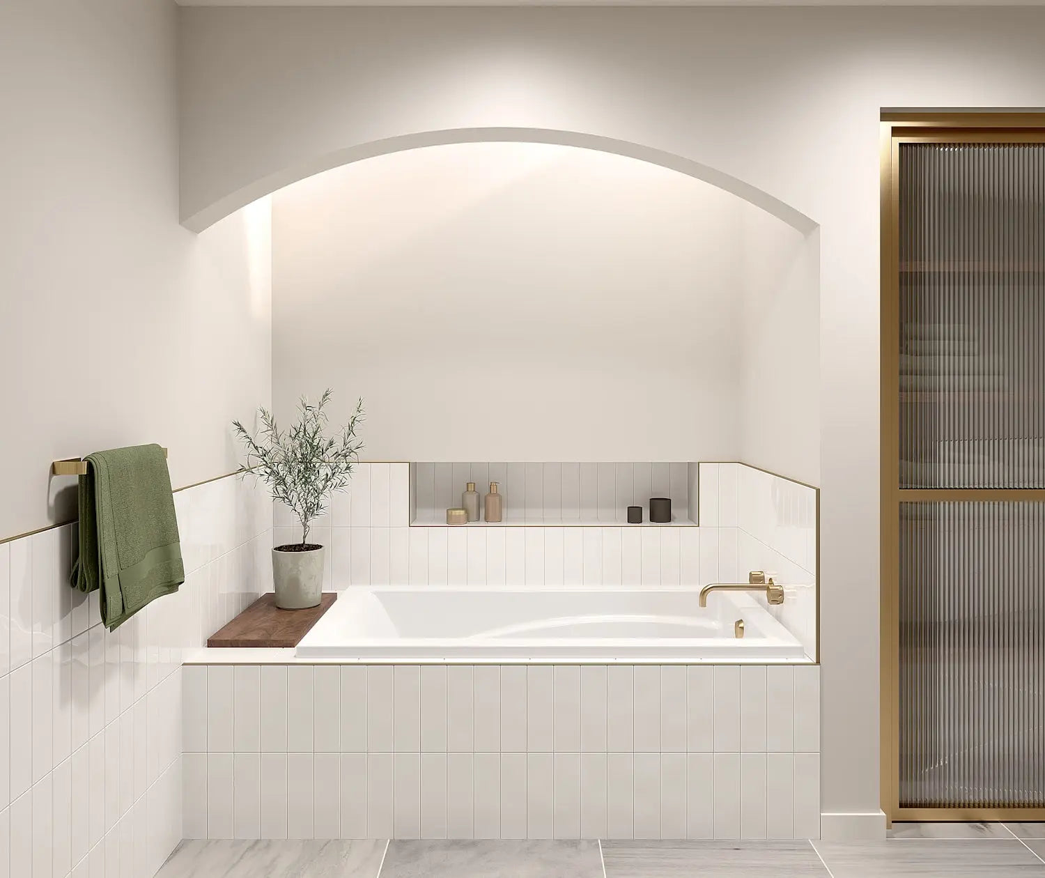 Maax Optik 6032 Acrylic Alcove End Drain Hydrofeel Bathtub in White 101265-054-001-100 - Plumbing Market