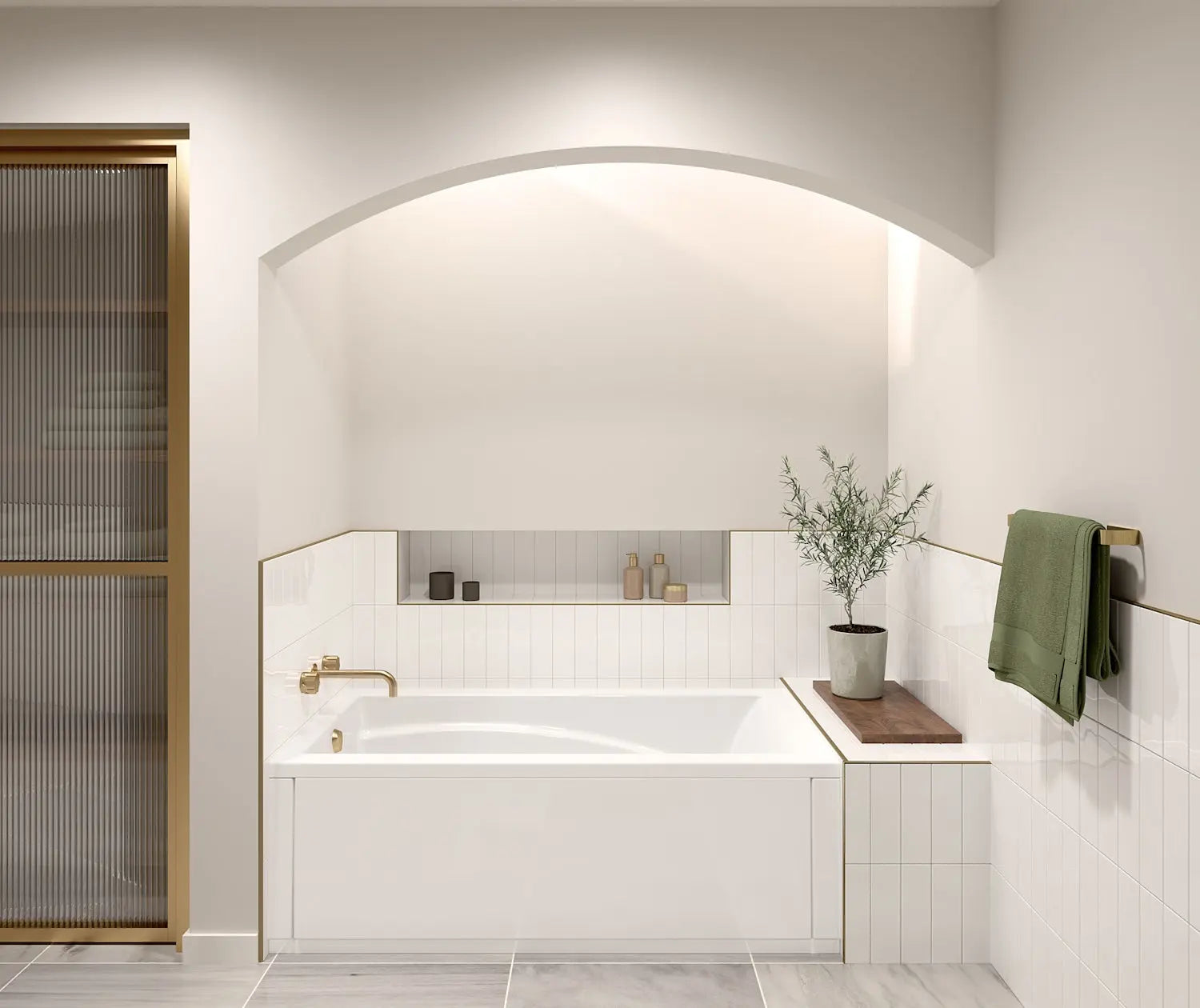 Maax Optik 6032 Acrylic Alcove Left-Hand Drain Aerofeel Bathtub in White 101265-055-001-103 - Plumbing Market