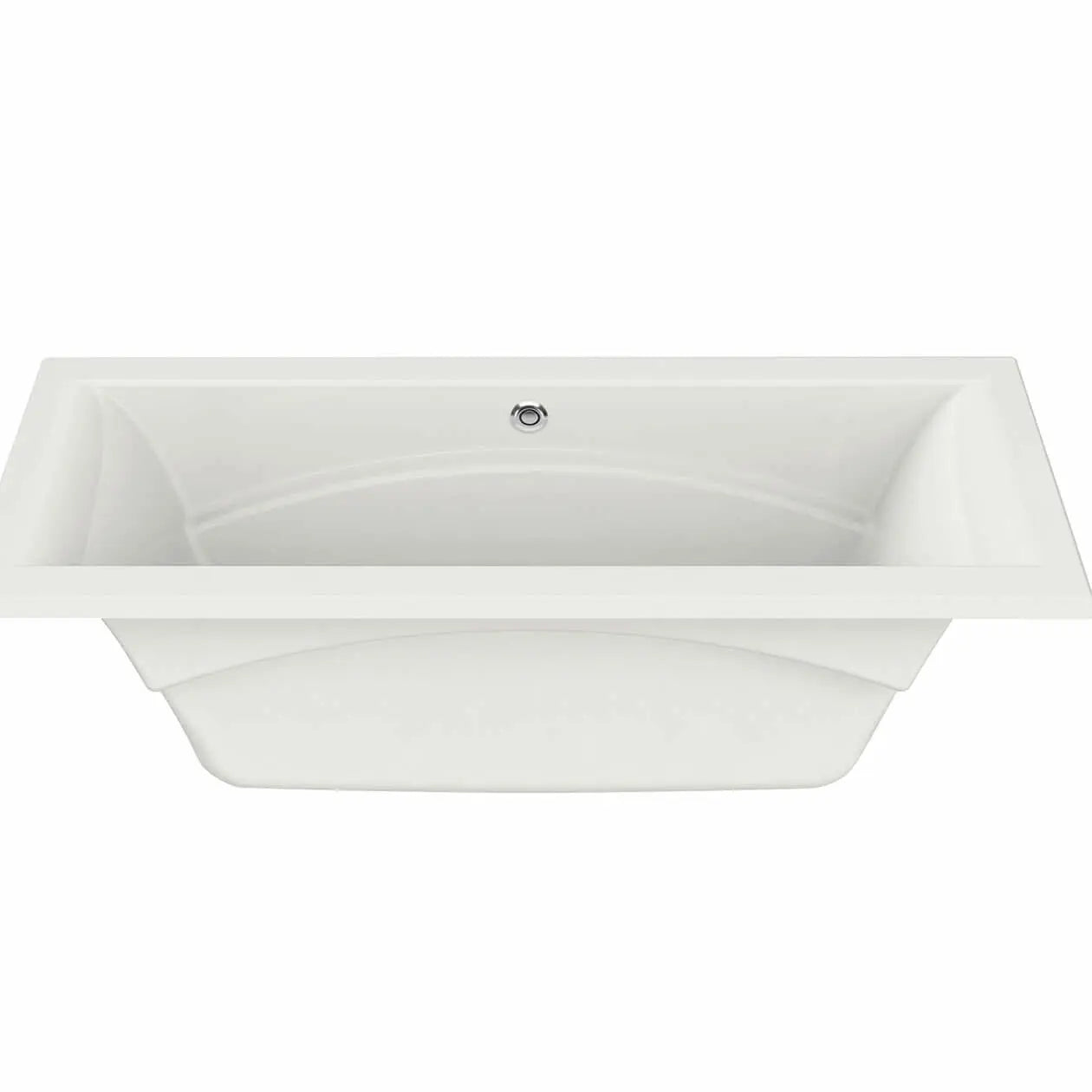Maax Optik 7236 Acrylic Undermount Center Drain Aerofeel Bathtub in White 101270-055-001-100 - Plumbing Market