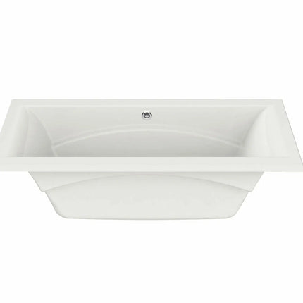 Maax Optik 7236 Acrylic Undermount Center Drain Combined Hydrofeel & Aerofeel Bathtub in White 101270-056-001 - Plumbing Market