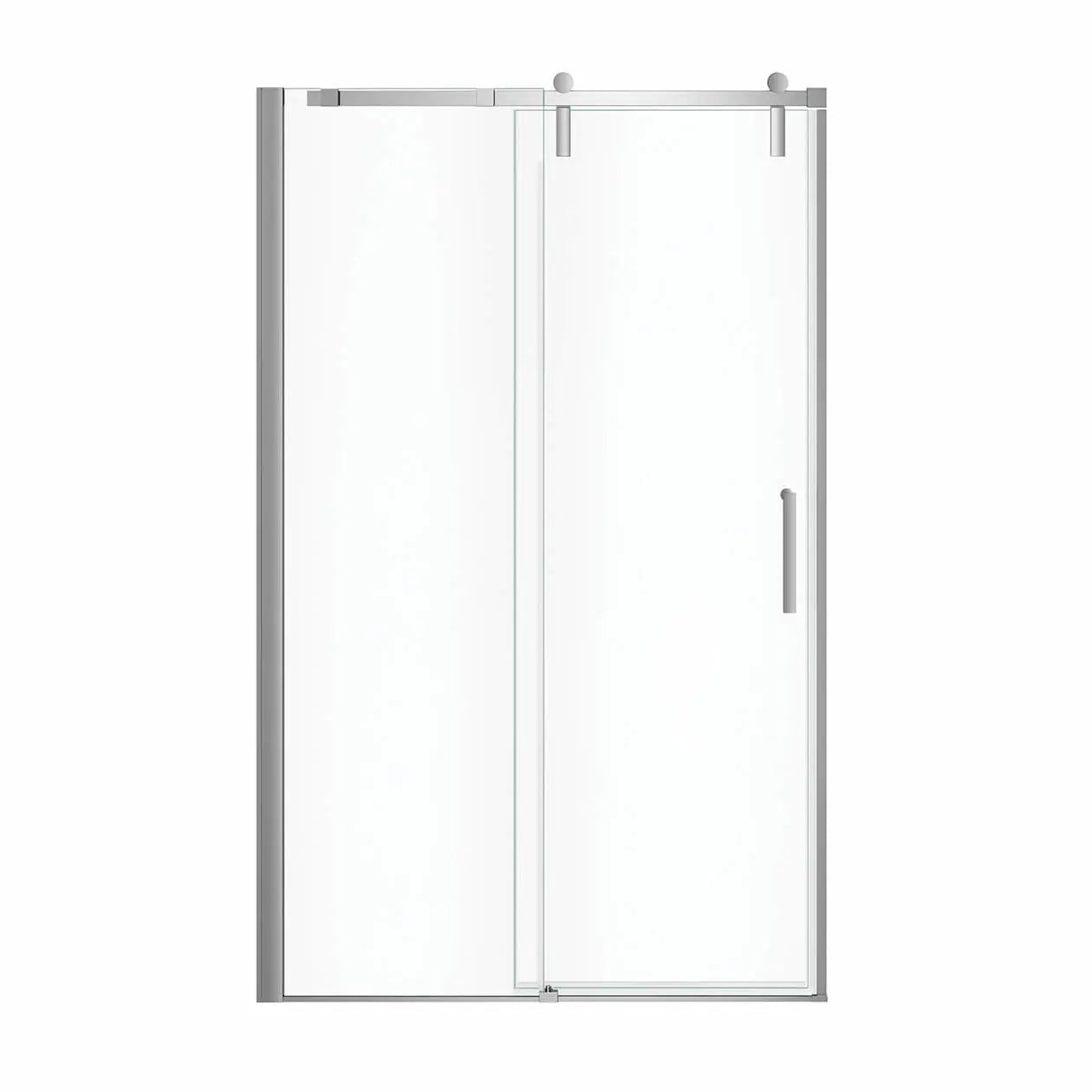 Maax Outback 43 ¼ - 46 ½ x 70 ½ in. 8mm Sliding Shower Door for Alcove Installation with Clear glass in Chrome 137680-900-084-000 - Plumbing Market