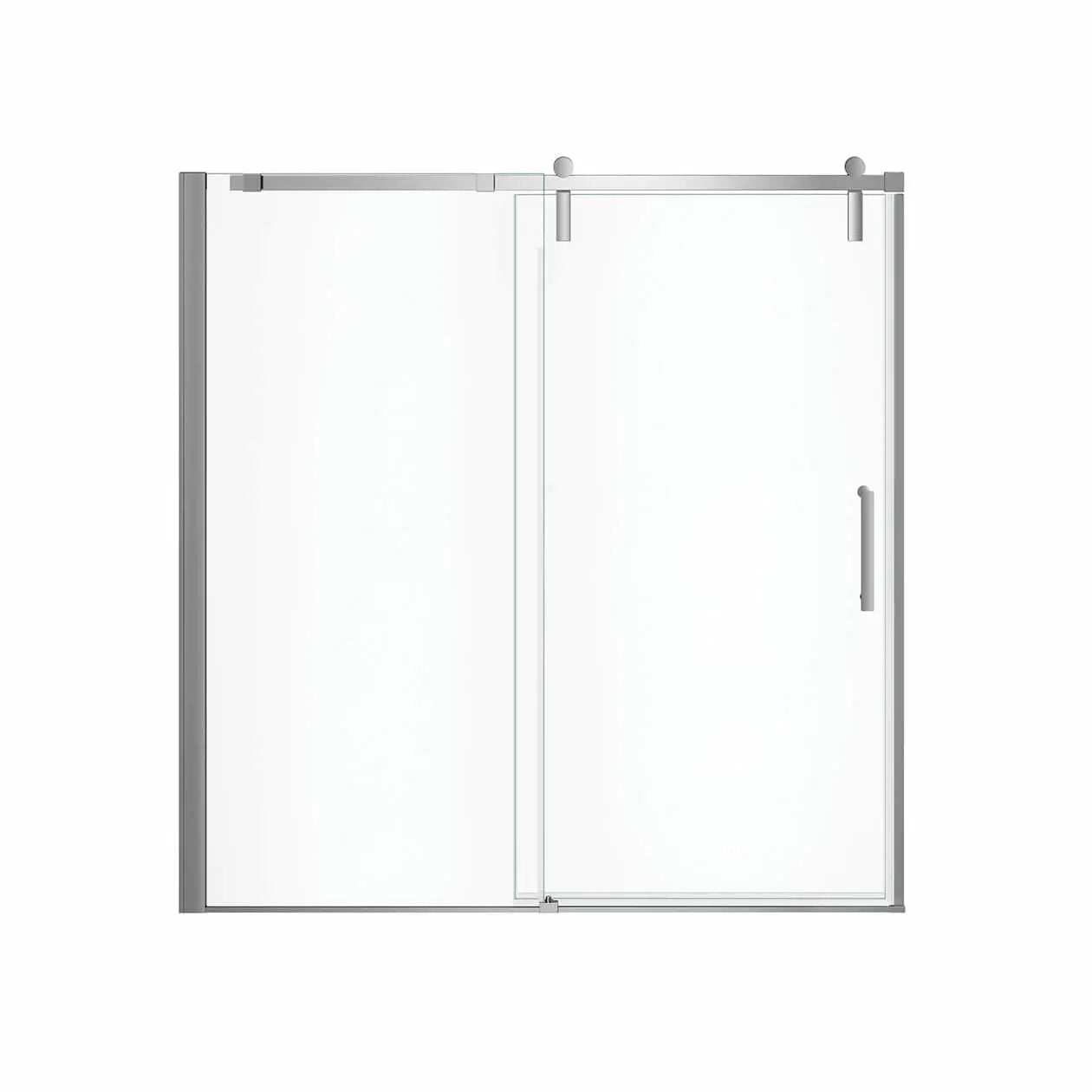 Maax Outback 55 ¼ - 58 1/2 x 57 in. 8mm Sliding Tub Door for Alcove Installation with Clear glass in Chrome 137682-900-084-000 - Plumbing Market