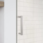 Maax Outback 55 ¼ - 58 ½ x 70 ½ in. 8mm Sliding Shower Door for Alcove Installation with Clear glass in Chrome 137681-900-084-000 - Plumbing Market