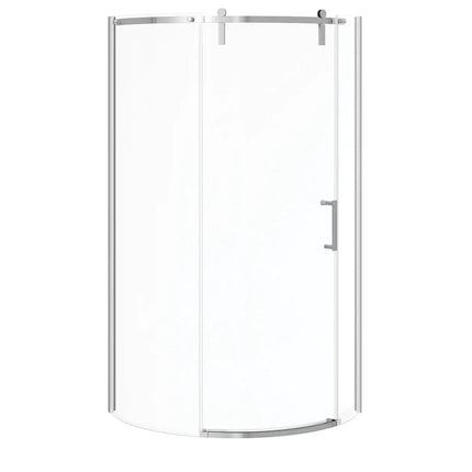 Maax Outback Round 36 x 36 x 75 5/8 in. 8mm Sliding Shower Door for Corner Installation with Clear glass in Chrome 139410-900-084-002 - Plumbing Market