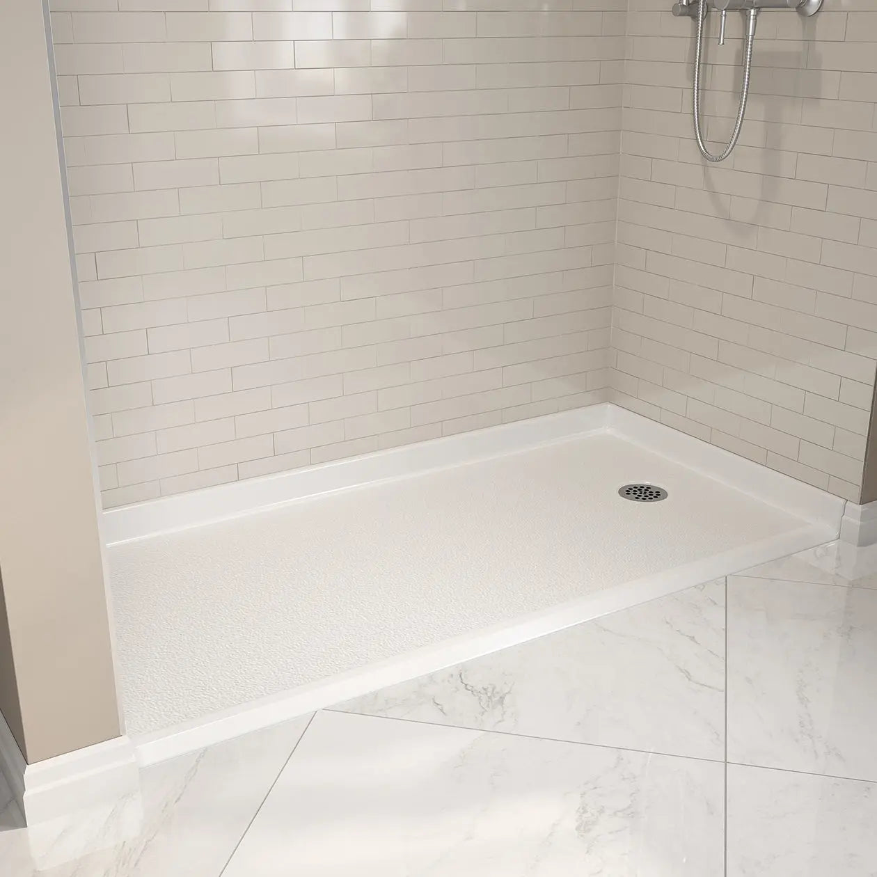 Maax Outlook Base 6030 AcrylX Alcove Shower Base with Right-Hand Drain in White 106856-000-002-002 - Plumbing Market