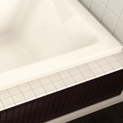 Maax Pose 6032 Acrylic Drop-in End Drain Whirlpool Bathtub in White 101457-001-001-100 - Plumbing Market