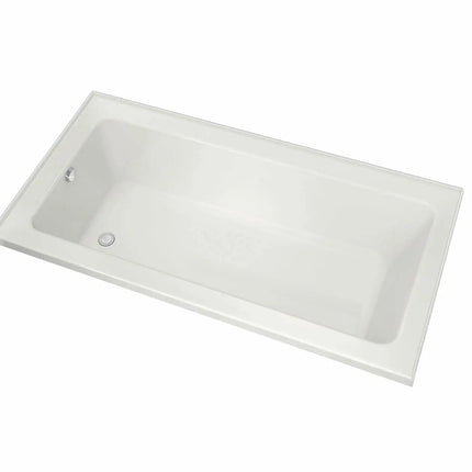 Maax Pose 6632 IF Acrylic Alcove Right-Hand Drain Combined Whirlpool & Aeroeffect Bathtub in White 106204-R-096-001 - Plumbing Market