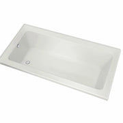 Maax Pose 7236 IF Acrylic Corner Left Left-Hand Drain Combined Whirlpool & Aeroeffect Bathtub in White 106211-L-096-001 - Plumbing Market