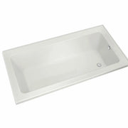 Maax Pose 7236 IF Acrylic Corner Right Right-Hand Drain Bathtub in White 106212-000-001-108 - Plumbing Market