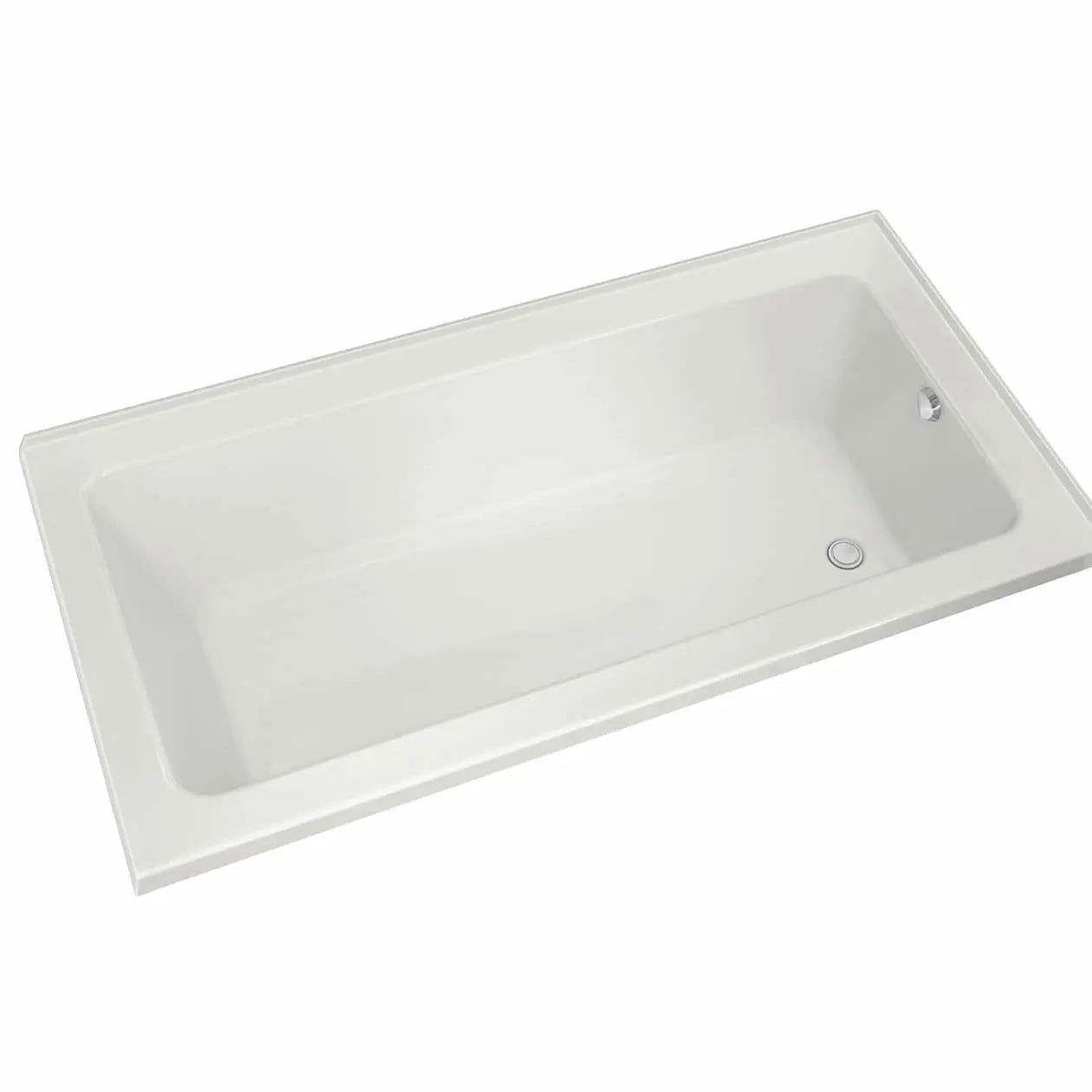 Maax Pose 7236 IF Acrylic Corner Right Right-Hand Drain Bathtub in White 106212-000-001-108 - Plumbing Market