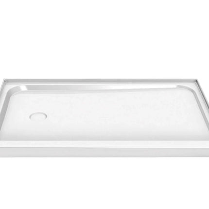 Maax Rectangular Base 6036 3 in. Acrylic Alcove Shower Base with Right-Hand Drain in White 105666-000-001-002 - Plumbing Market