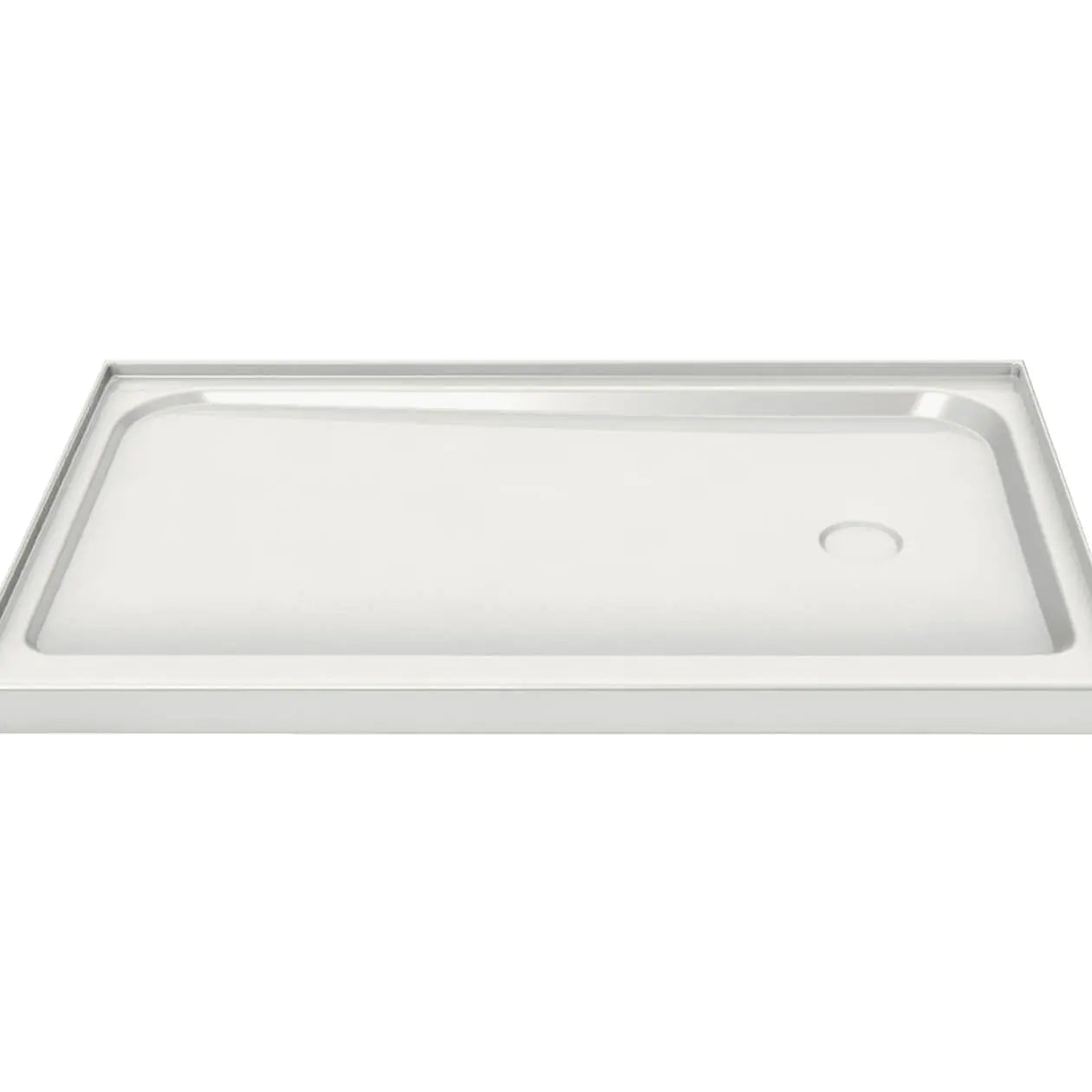 Maax Rectangular Base 6036 3 in. Acrylic Alcove Shower Base with Right-Hand Drain in White 105666-000-001-002 - Plumbing Market