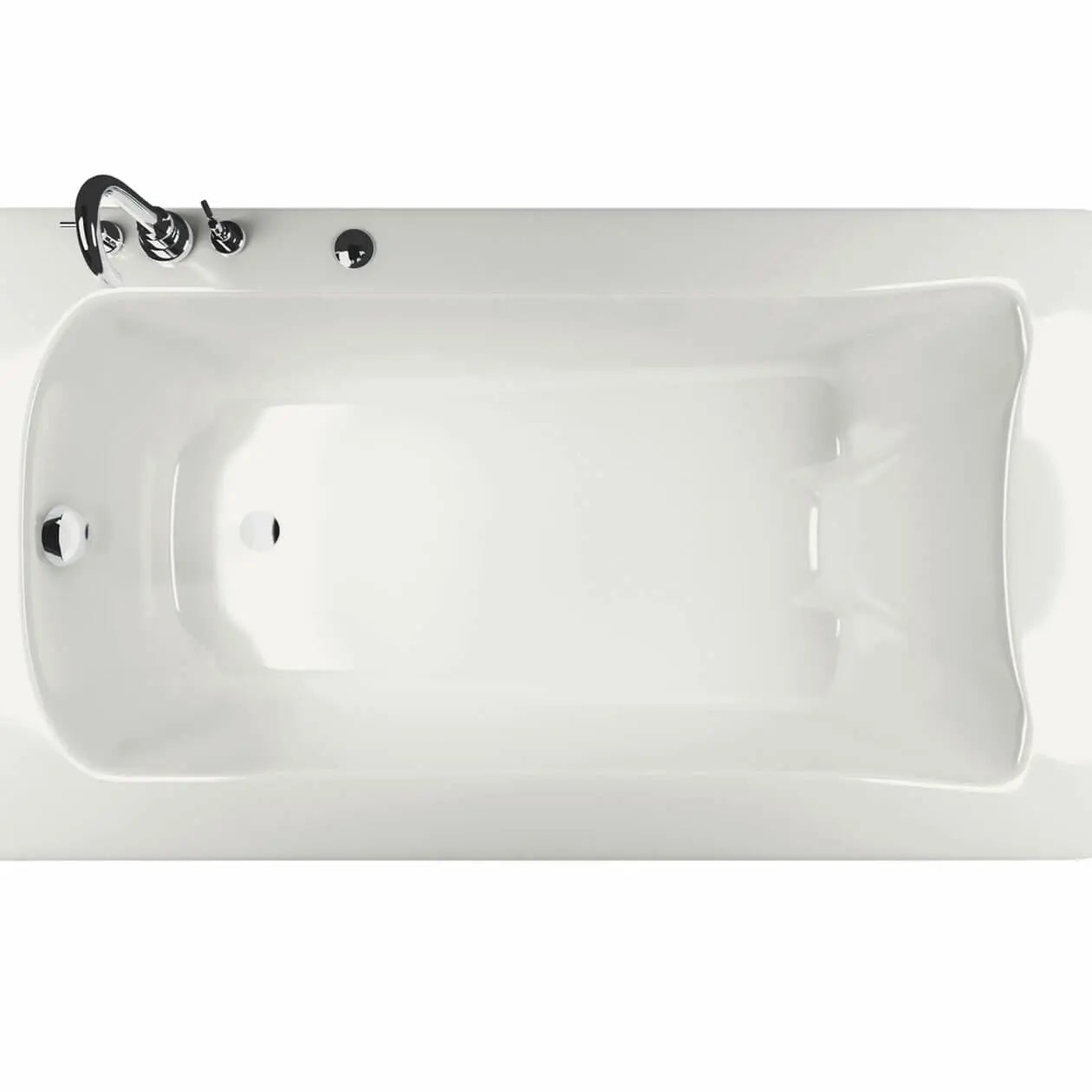 Maax Release 6032 Acrylic Drop-in End Drain Hydromax Bathtub in White 105310-004-001 - Plumbing Market