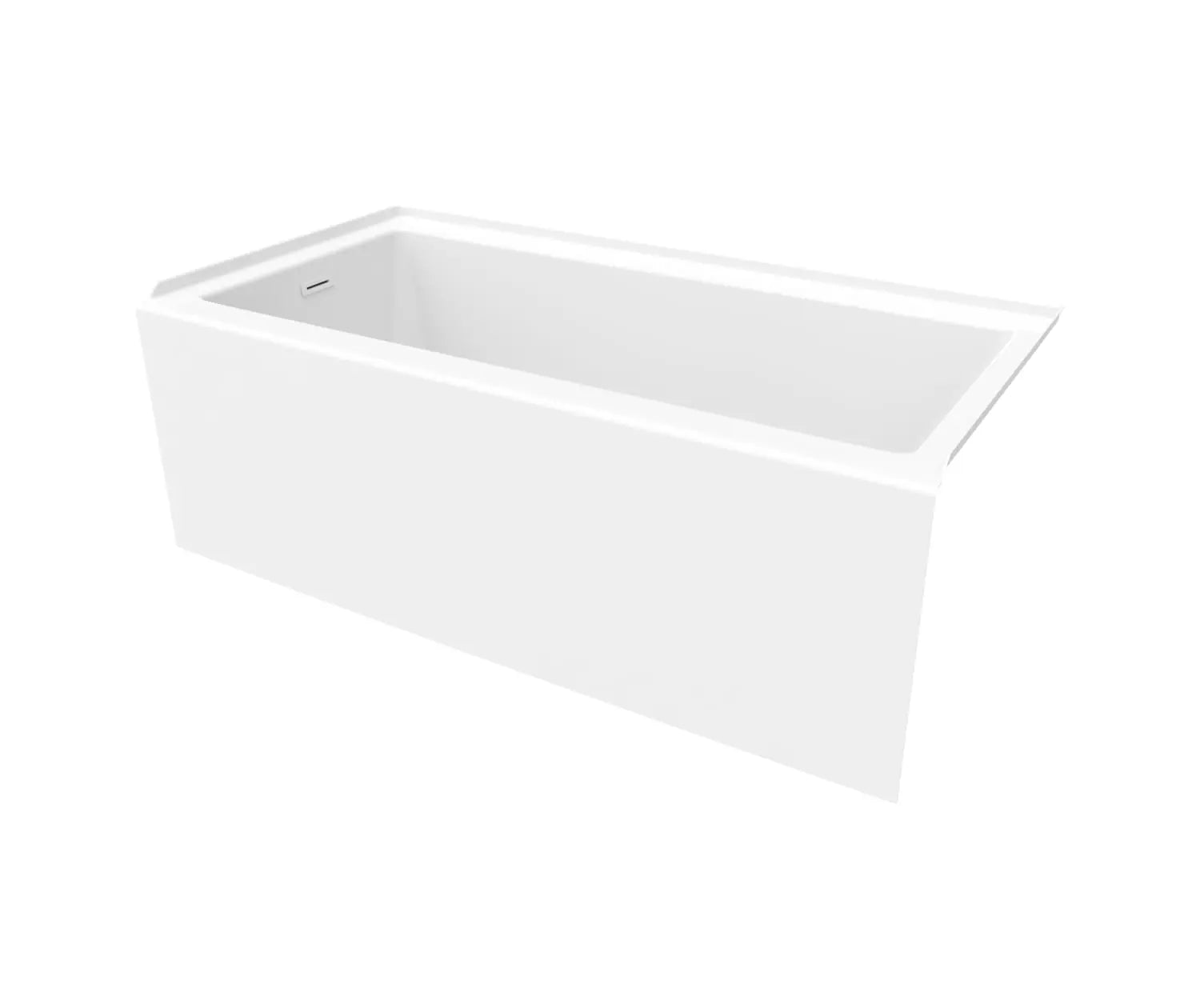 Maax Rubix 6030 AFR Acrylic Alcove Right-Hand Drain Bathtub in White - Plumbing Market