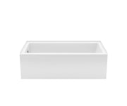 Maax Rubix 6032 AFR Acrylic Alcove Left-Hand Drain Bathtub in White - Plumbing Market