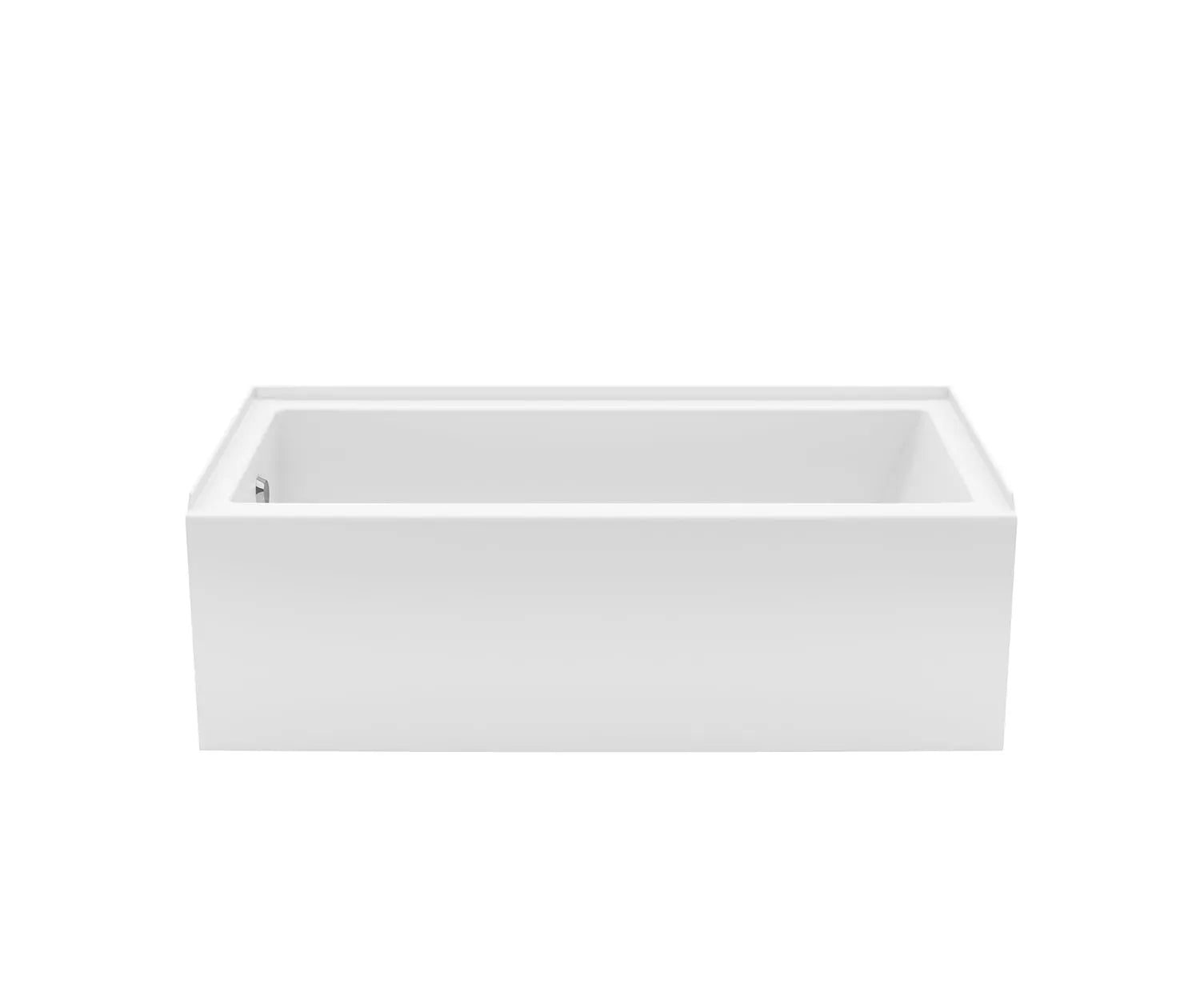 Maax Rubix 6032 AFR Acrylic Alcove Left-Hand Drain Bathtub in White - Plumbing Market
