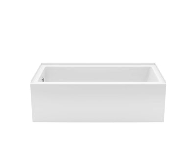 Maax Rubix 6032 AFR Acrylic Alcove Right-Hand Drain Bathtub in White