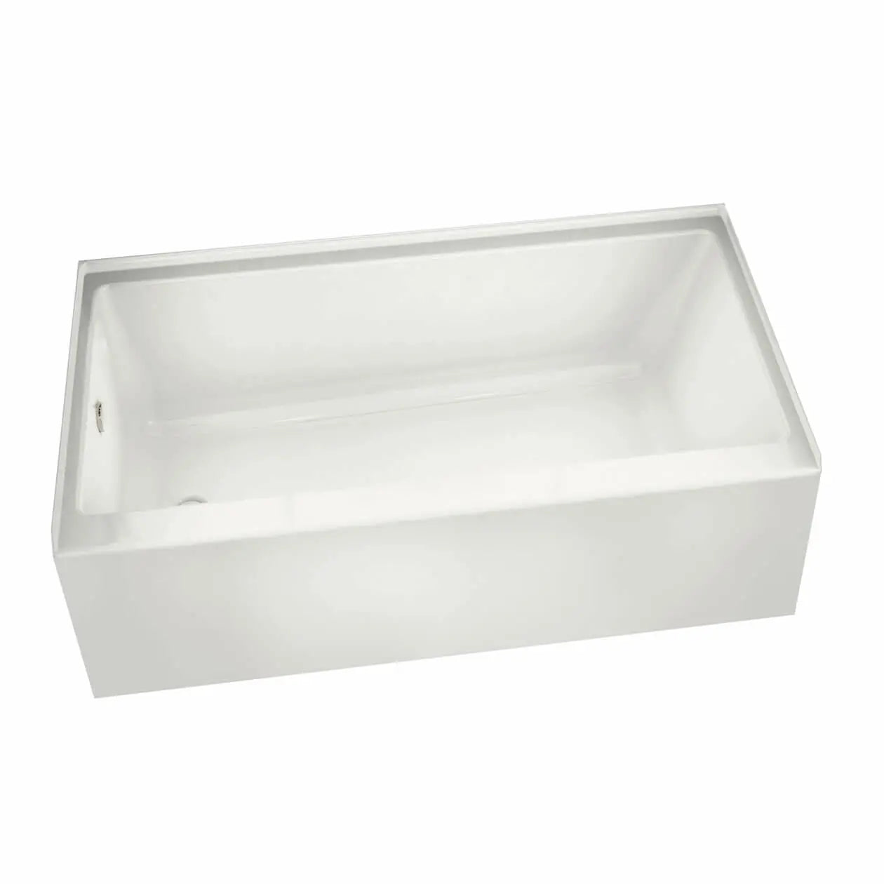 Maax Rubix 6032 Acrylic Alcove Right-Hand Drain Bathtub in White 105705-000-001-002 - Plumbing Market