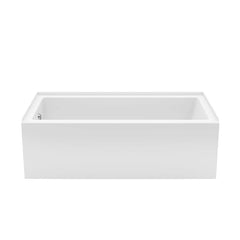 Maax Rubix 60x30 AFR Acrylic Alcove Left-Hand Drain Bathtub in White - Plumbing Market