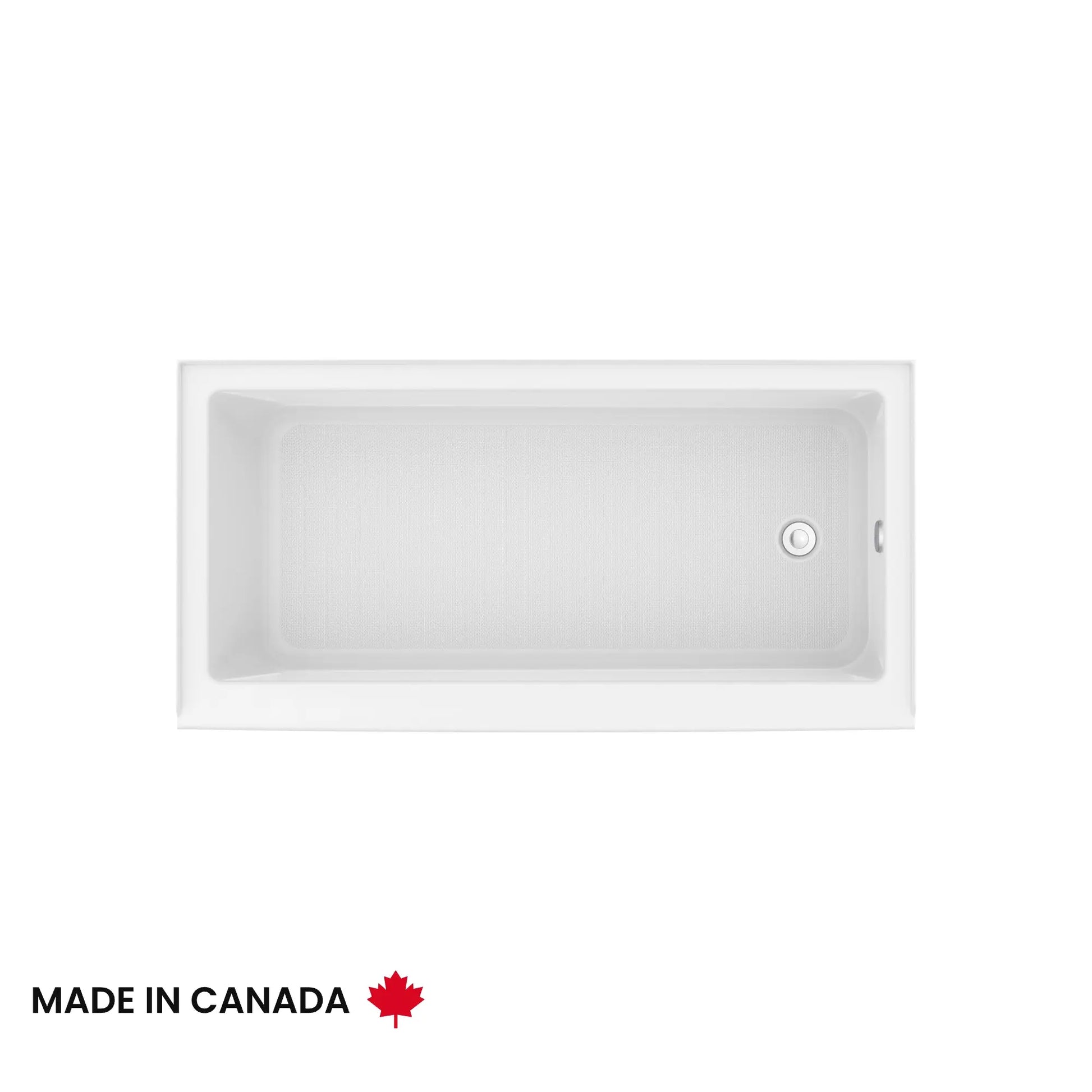 Maax Rubix Access 6030 AFR Acrylic Alcove Right-Hand Drain Bathtub in White 106349-000-001-101 - Plumbing Market