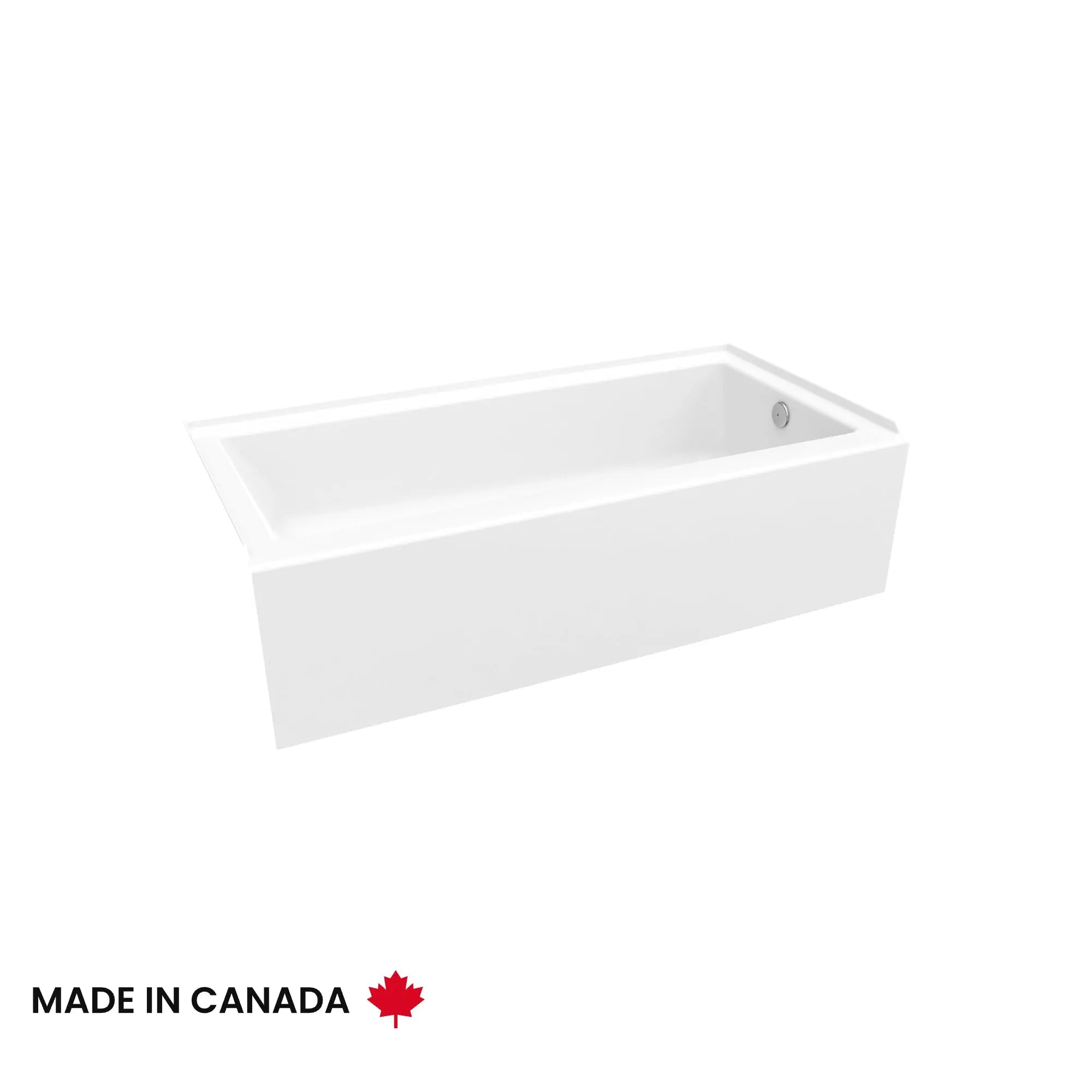 Maax Rubix Access 6030 AFR Acrylic Alcove Right-Hand Drain Bathtub in White 106349-000-001-101 - Plumbing Market