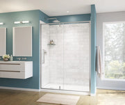 Maax Specialty Handle for Uptown Pivot and Slider in Chrome and White Marble 10068840-282-600 - Plumbing Market