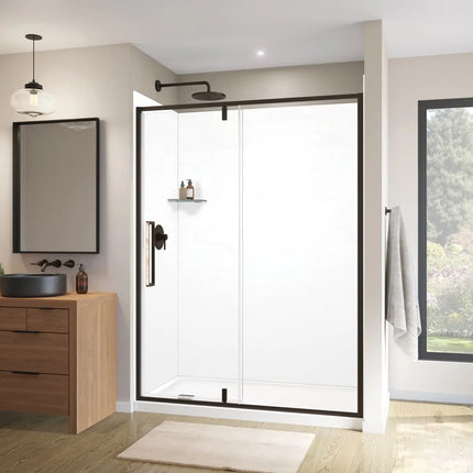 Maax Specialty Handle for Uptown Pivot and Slider in Dark Bronze and Beige Marble 10068840-283-600 - Plumbing Market