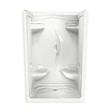 Maax Stamina 48-II 51 x 36 Acrylic Alcove Center Drain Two-Piece Shower in White 101140-000-001-106 - Plumbing Market