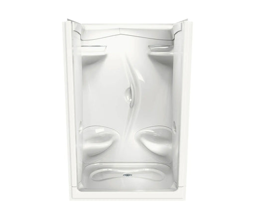 Maax Stamina 48-II 51 x 36 Acrylic Alcove Center Drain Two-Piece Shower in White 101140-000-001-106 - Plumbing Market