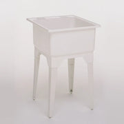 Maax Super Poly Single 25 x 23 Polypropylene Single Bowl Sink in White - 6 Pack 101684-000-003-102 - Plumbing Market