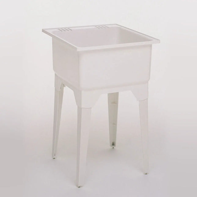 Maax Super Poly Single 25 x 23 Polypropylene Single Bowl Sink in White - 6 Pack 101684-000-003-102 - Plumbing Market