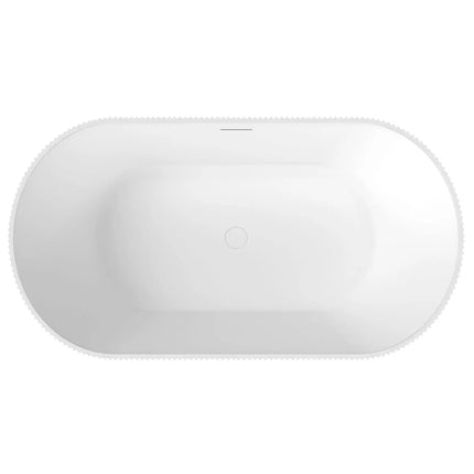 Maax Tori 5932 Acrylic Freestanding Center Drain Bathtub in Matte White - Plumbing Market