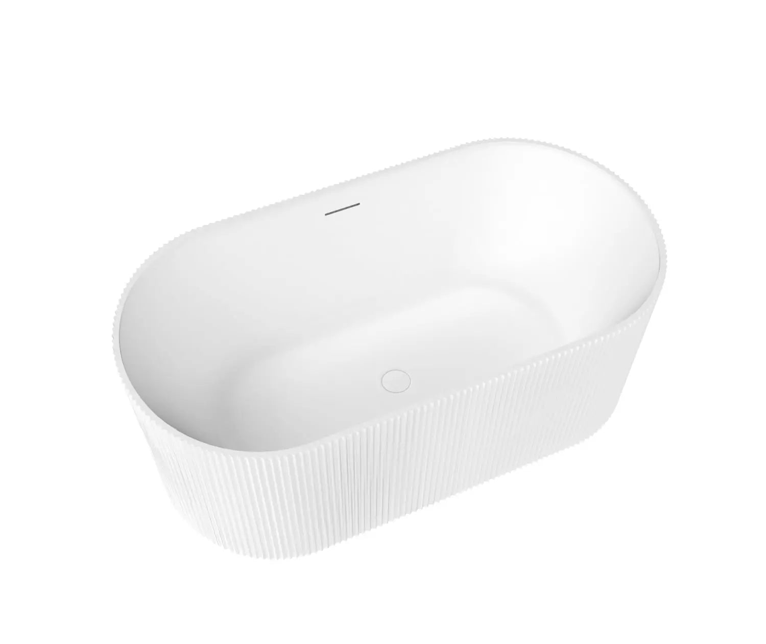 Maax Tori 5932 Acrylic Freestanding Center Drain Bathtub in Matte White - Plumbing Market