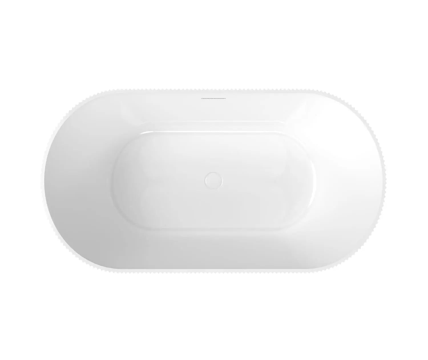 Maax Tori 5932 Acrylic Freestanding Center Drain Bathtub in White Gloss - Plumbing Market
