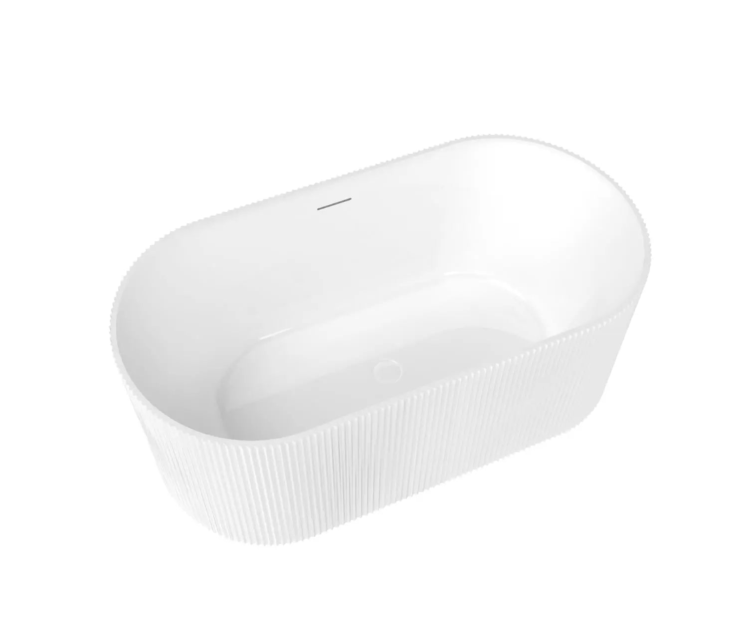 Maax Tori 5932 Acrylic Freestanding Center Drain Bathtub in White Gloss - Plumbing Market