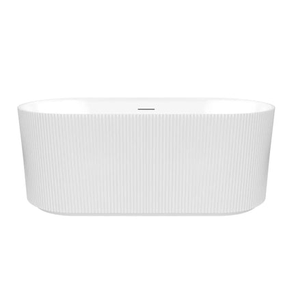 Maax Tori 5932 Acrylic Freestanding Center Drain Bathtub in White Gloss - Plumbing Market