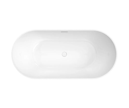 Maax Tori 6732 Acrylic Freestanding Center Drain Bathtub in Gloss White - Plumbing Market