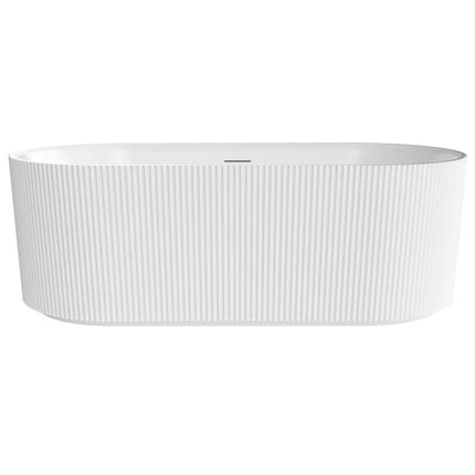 Maax Tori 6732 Acrylic Freestanding Center Drain Bathtub in Gloss White - Plumbing Market