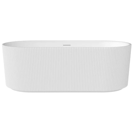 Maax Tori 6732 Acrylic Freestanding Center Drain Bathtub in Matte White - Plumbing Market