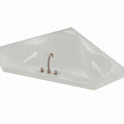Maax Tryst 59 x 59 Acrylic Corner Center Drain Whirlpool Bathtub in White 100053-001-001-000 - Plumbing Market