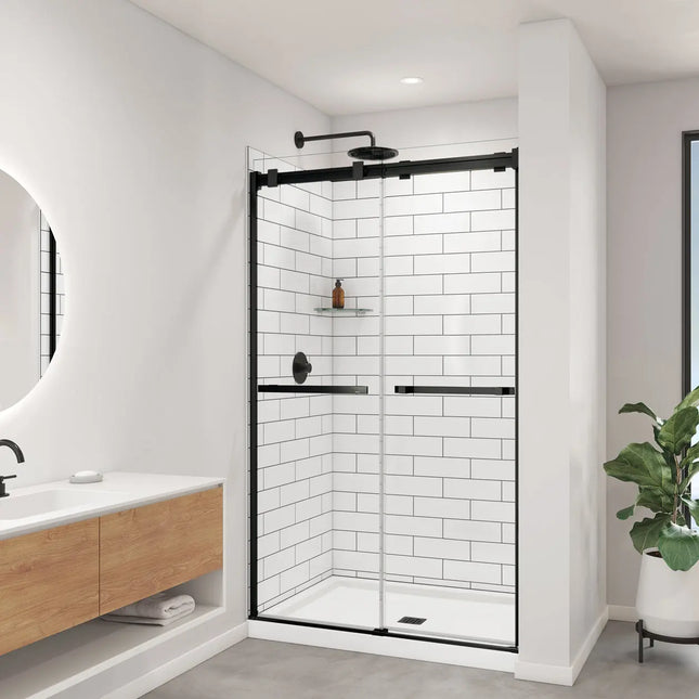 Maax Utile 4836 Composite Direct-to-Stud Three-Piece Alcove Shower Wall Kit in Metro Tux 107460-306-513 - Plumbing Market