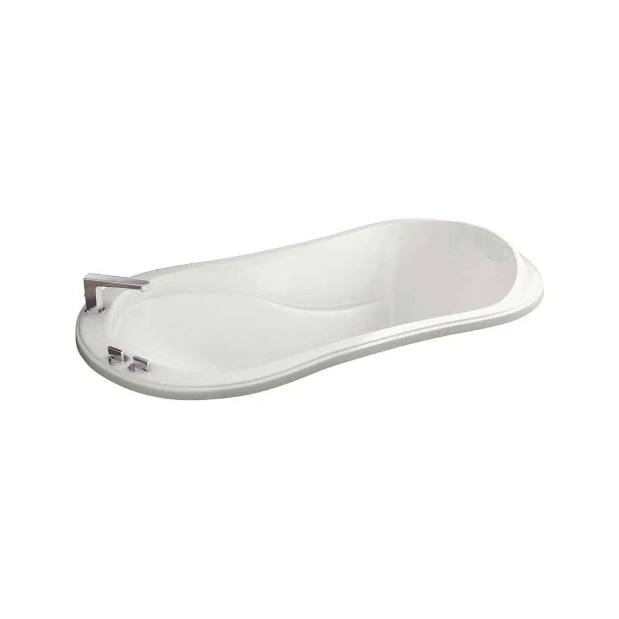 Maax Vichy 6034 Acrylic Drop-in End Drain Aeroeffect Bathtub in White 102939-103-001-100 - Plumbing Market